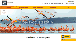 Desktop Screenshot of mexiko-dovolena-go2.cz
