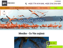 Tablet Screenshot of mexiko-dovolena-go2.cz